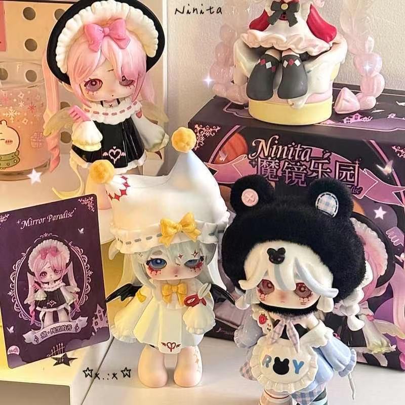正版魔女Ninita魔镜乐园系列盲盒初代桌面摆件玩具公仔手办礼物女|undefined