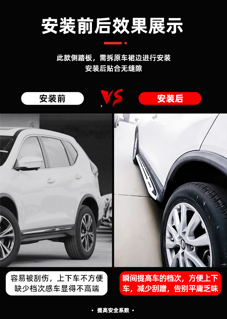 Applicable to 14-21 Nissan Qijun special car Qashqai pedal Jinke pedal welcome pedal modification