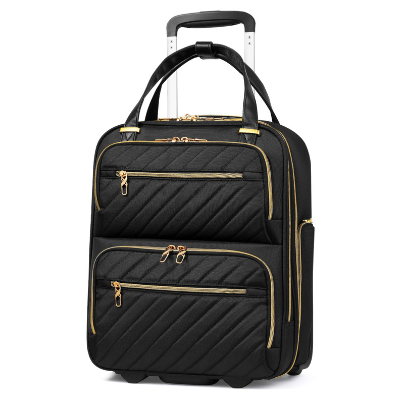 Cross-Border New Model 2025 Airline Luggage Trolley Travel Bag Women's Carry-On Suitcase 15.6inch Laptop Bag Cross-Border New Model 2025 Airline Luggage Trolley Travel Bag Women's Carry-On Suitcase 15.6inch Laptop Bag