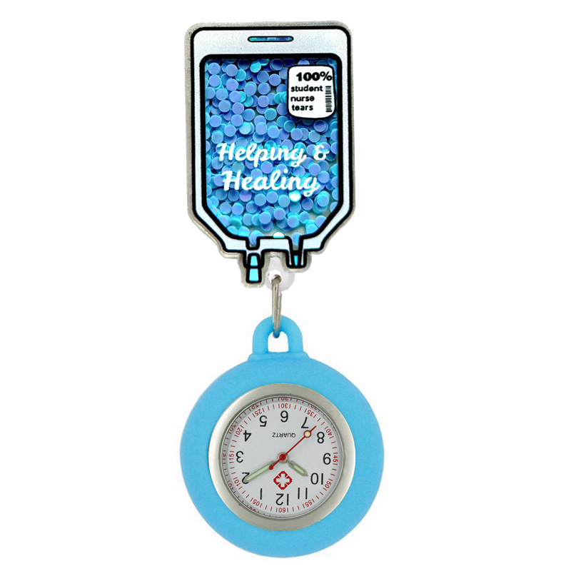 Icono médico creativo del hospital enfermera médico unisex acrílico brillante retraíble clip de carrete de insignia FO