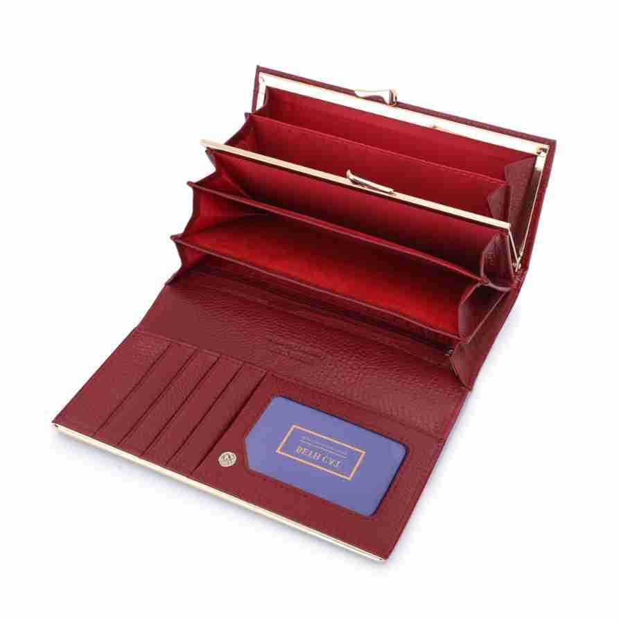 Export Long Genuine Leather Women's Wallet Luxury Patent Leather Crocodile Embossed Clutch Bag Custom Wholesale - Thumbnail 4