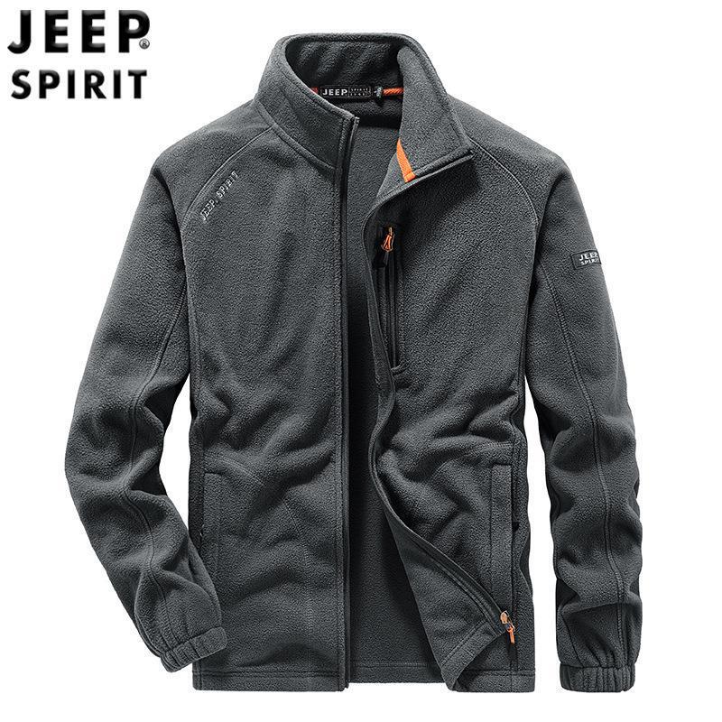 Autumn and Winter Men's Fleece Sweatshirt Jacket Loose Casual Inner Fleece Cardigan Top 2799A Autumn and Winter Men's Fleece Sweatshirt Jacket Loose Casual Inner Fleece Cardigan Top 2799A