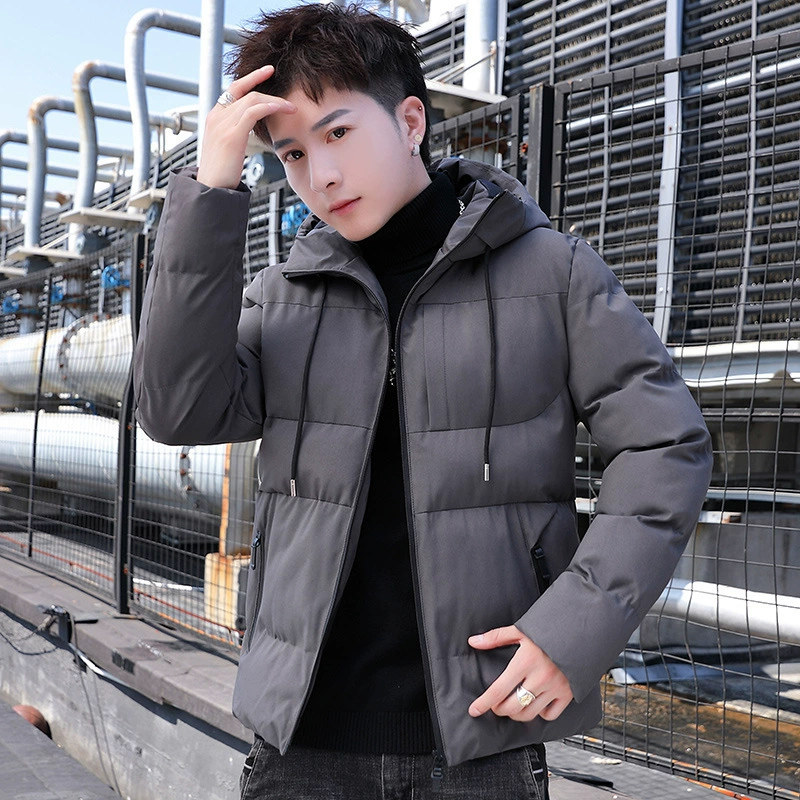Хлебная одежда мужская куртка с капюшоном утолщенная и теплая зима новая мужская корейская молодежная повседневная куртка