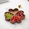 Can stack the wooden pallet love black walnut dried fruit disk afternoon tea subtitaic dessert tray jewelry storage plate