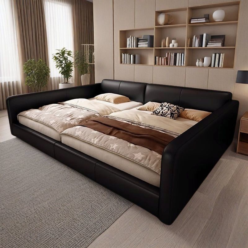 Spliced ​​Large Bed, Second Child Family Bed, Parent-Child Bed, Family of Four Guardrail Bed, Widened Simple Tatami Bed, Double Bed