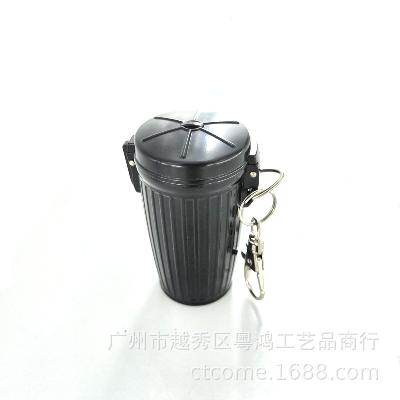 ゴミ箱ファッショナブルな金属ポケット灰皿キーホルダー付き屋外吊り下げ灰皿ポータブル小型灰皿|undefined