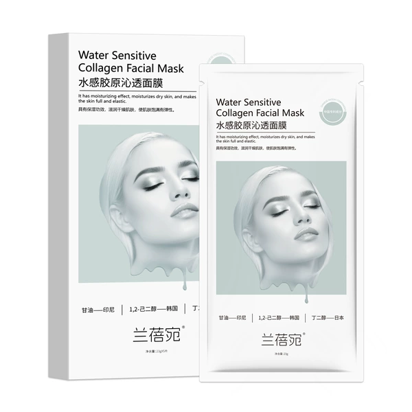 Slime, collagen, face mask, 5 pieces