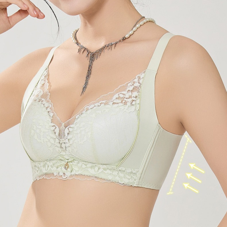 Venta directa de fábrica Comercio electrónico transfronterizo Sudeste de Asia Vietnam Tailandia Mujeres antibacterianas y nutritiva de la piel Pechos pequeños Recolección lateral sujetador