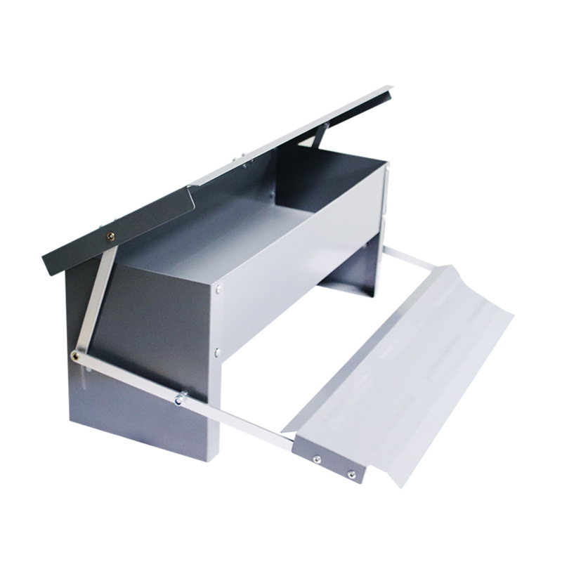 Comedero para pollos con pedal, comedero automático rectangular para pollos, comedero suplementario para pollos, patos y gansos, comedero automático para pollos.