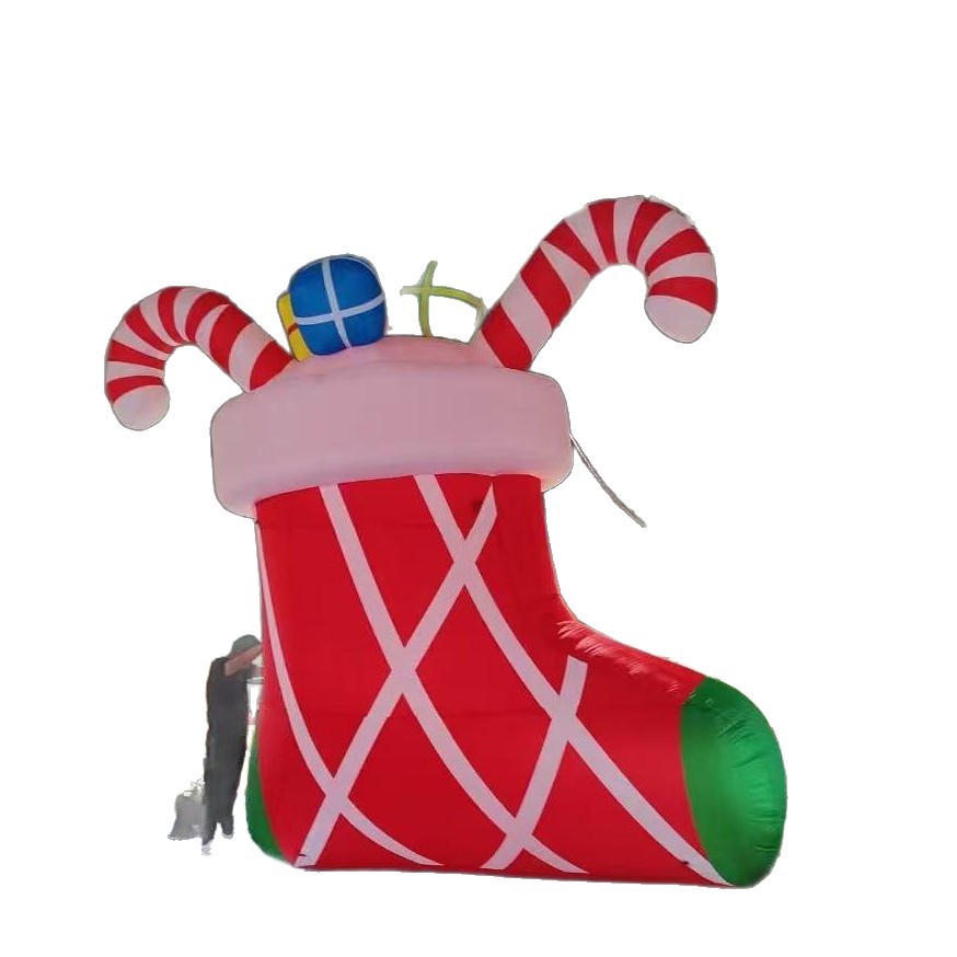 Navidad inflable al aire libre Santa Claus decoración fábrica directa para el diseño del centro comercial Chen luminoso modelo de aire al aire libre