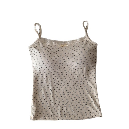 New arrival floral lace camisole with racerback design—seamless, body-sculpting, breathable, and ultra-comfortable top—perfect for a bold, edgy look.