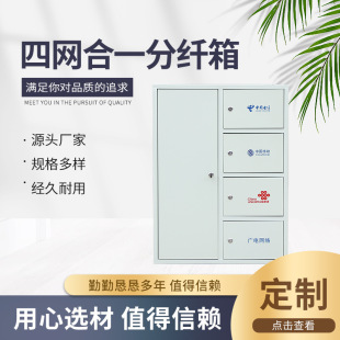 Four-in-one network distribution box corridor network optical cable distribution box outdoor mobile UNICOM radio and television distribution box
