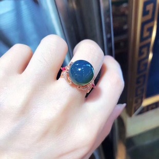 14 Explosions Ring 13mm Mexico Lamper Seiko Inlay S925 Silver Ring Source Amber Factory