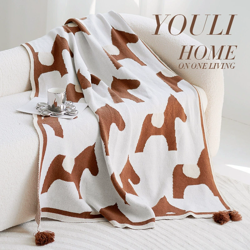 Легкое роскошное детское одеяло с героями мультфильмов, знаменитое простое одеяло для гостиной в скандинавском стиле, одеяло, прикроватное полотенце, повседневное одеяло