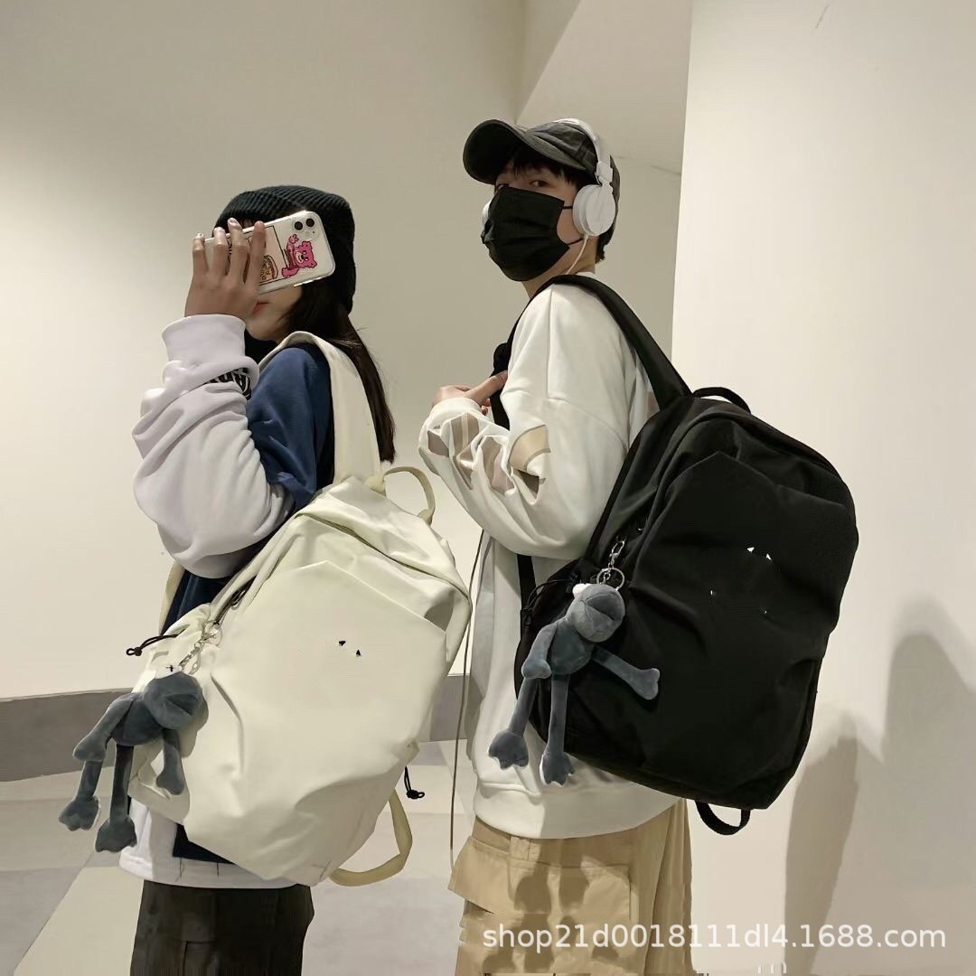 Female College Student Backpack with Large Capacity, European and American Style Outdoor Travel Backpack, 2026 New Model, Trendy Couple's Workwear Backpack