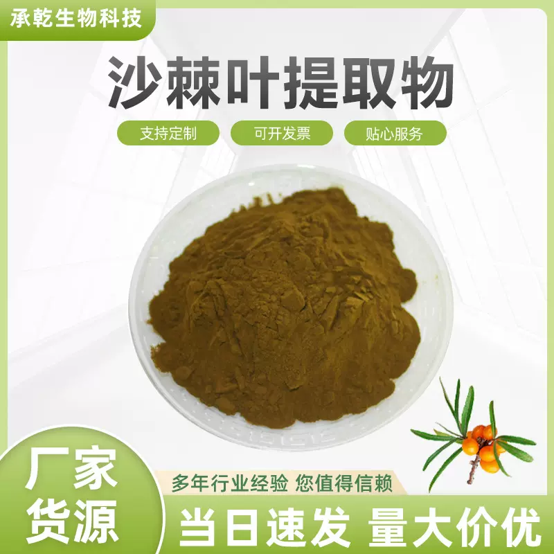 沙棘叶提取物 沙棘叶粉 沙棘黄酮 沙棘提取物 1Kg起 厂家包邮