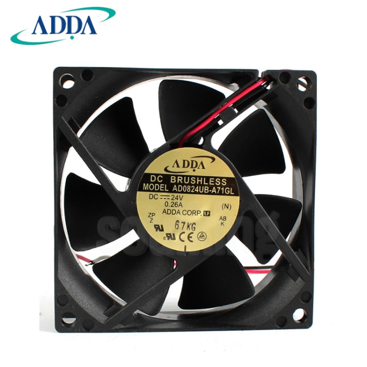 ADDA协喜 AD0824UB/LB/HB/HS/MB/US-A71/A70GL 24V变频器散热风扇
