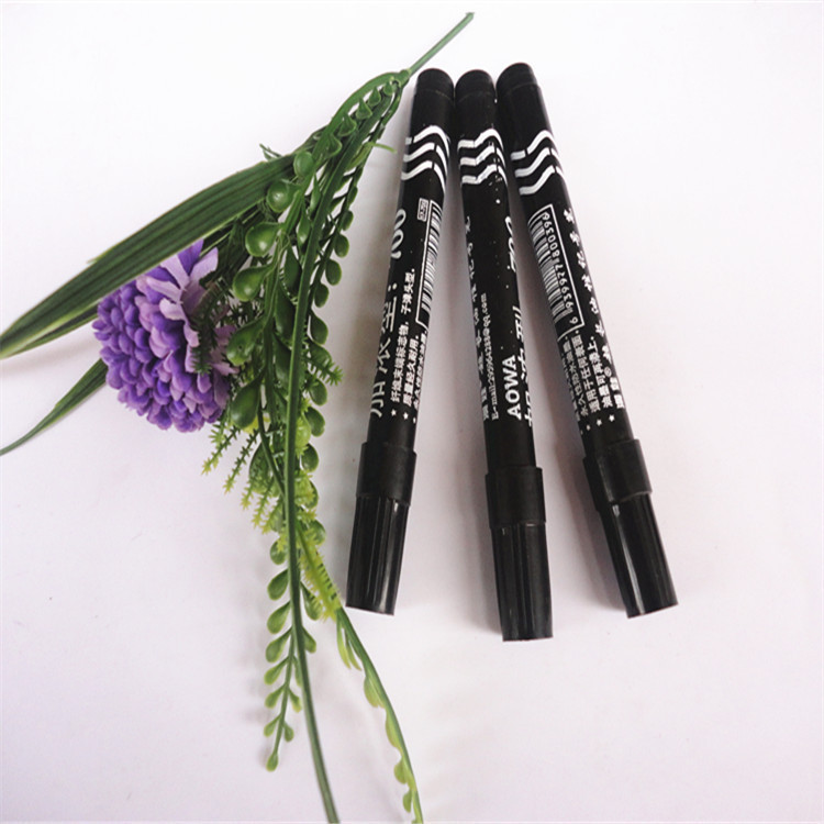 Black marker quick-drying hook pen oil-based pen office gel pen creative ball pen blue red simple pen