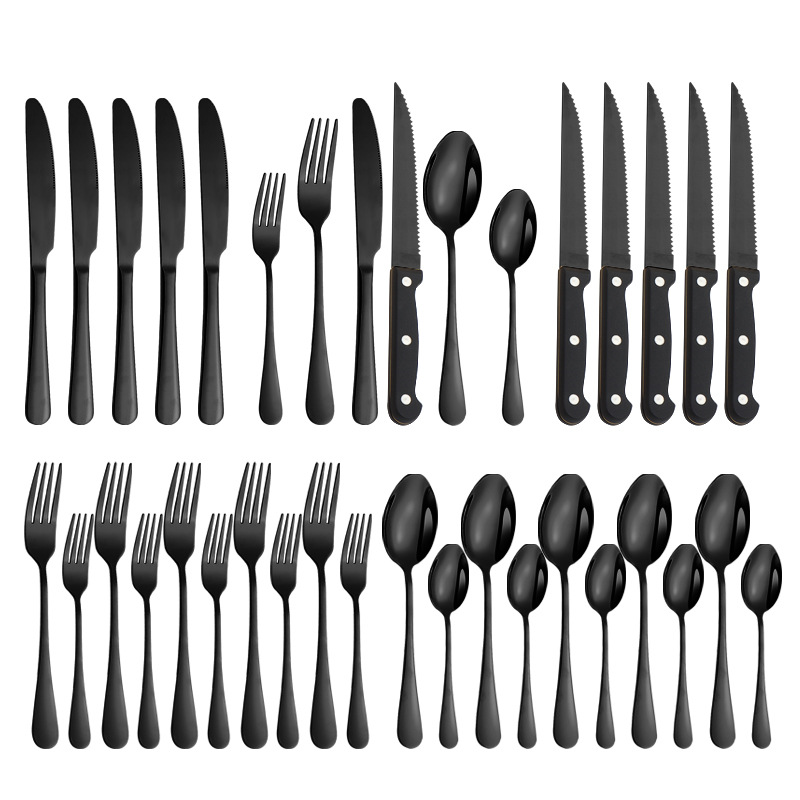 36 조각 세트 블랙