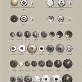 工字金属纽扣 毛呢大衣风衣棉衣暗四合扣 时尚合金气眼钮扣