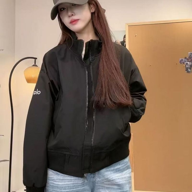 美式简约风短款棒球服外套女秋季新款韩系宽松小个子夹克外套女潮|undefined