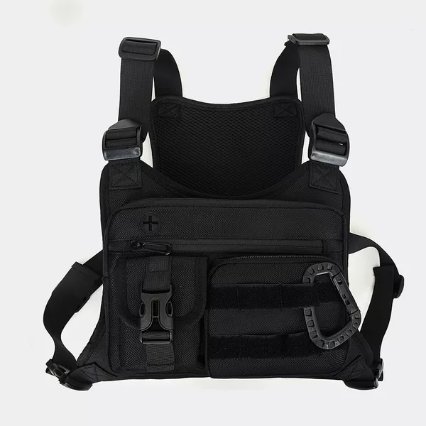 2026 New Outdoor Sports Running Chest Bag Oxford Cloth Cycling Vest Backpack Street Fashion Small Bag