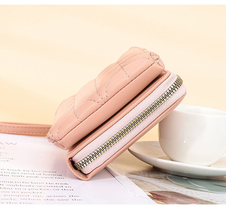 Women's Medium Pu Leather Solid Color Vintage Style Classic Style Zipper Long Wallets display picture 8