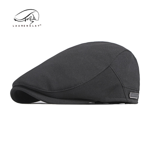 Korean style simple, fashionable and versatile peaked cap for men, casual beret for women, British retro literary progressive hat, painter's hat