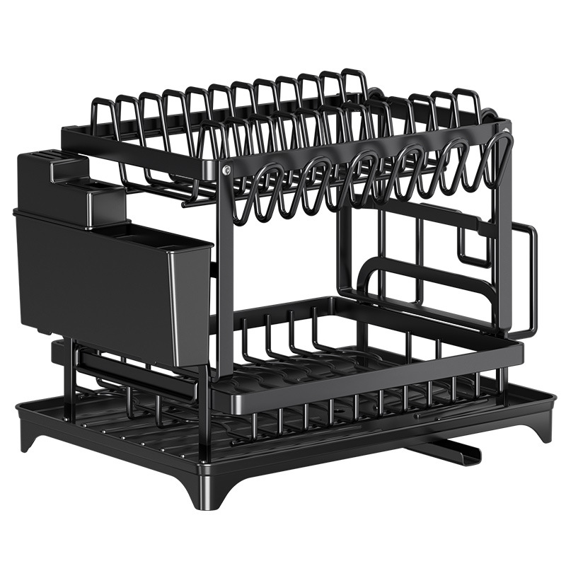 Escurridor de cocina transfronterizo, estante para platos, estante de almacenamiento para cuencos y platos, organizador de cubiertos y utensilios, estante para secar platos, herramienta de drenaje.