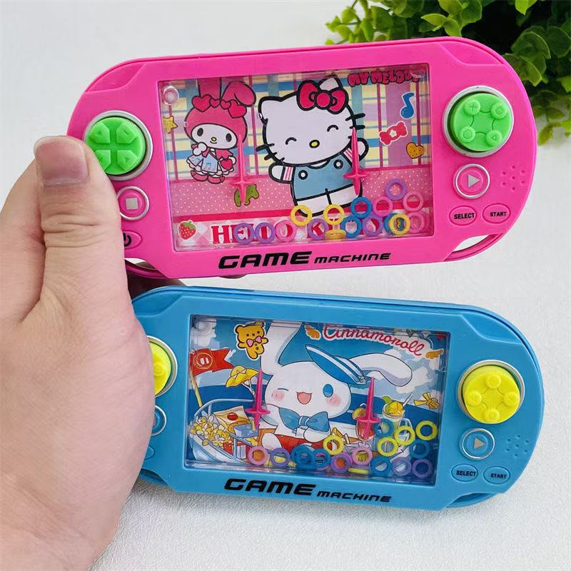 Classic Children's Game Machine Ring Toss Water Ring Toss Traditional Kindergarten Gift Large Button Game Ring Toss Machine