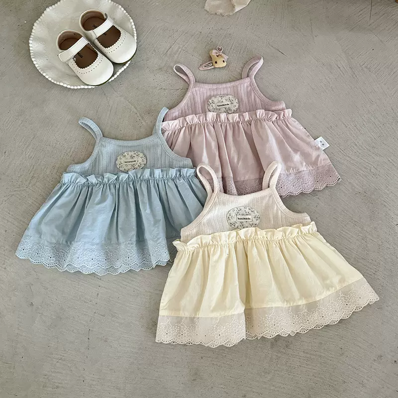 女童吊带裙夏季2026新款网红婴幼儿薄款公主裙夏装宝宝连衣裙 a类