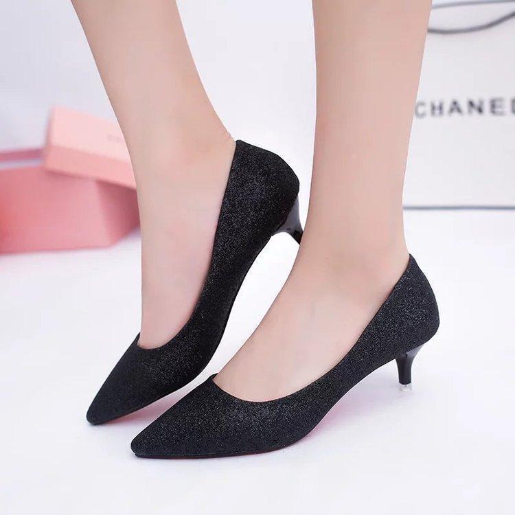 High-Heeled Shoes for Women, Low-Heeled, New Arrivals for Girls, Sequined Silver, Size 3-5, 7cm Shallow Mouth Single Shoes, New Arrivals for Formal Wear, New Arrivals with Thin Heels High-Heeled Shoes for Women, Low-Heeled, New Arrivals for Girls, Sequined Silver, Size 3-5, 7cm Shallow Mouth Single Shoes, New Arrivals for Formal Wear, New Arrivals with Thin Heels