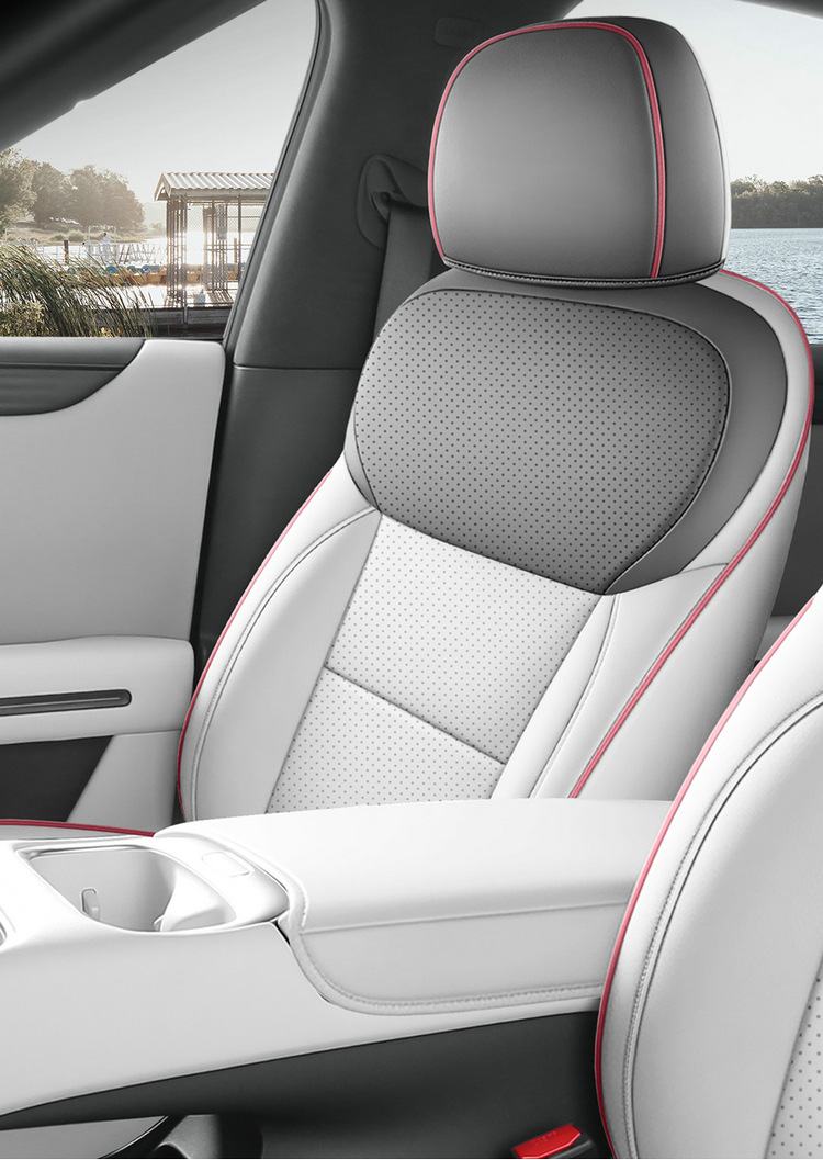 Xiaopeng MONA L03 Special Car Seat Cover, All-Season Universal Full-Coverage Cushion, Leather Breathable Perforated Seat Cover
