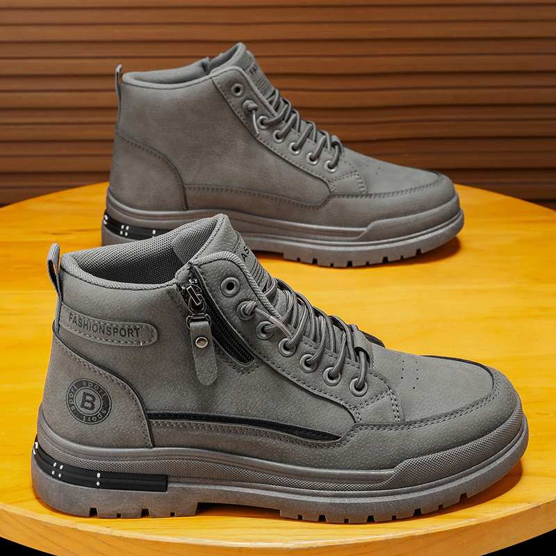 BOTAS Martin de alta gama zapatos masculinos nuevas tendencias de zapatos de herramientas transpirables en otoño, 100 zapatos deportivos antideslizantes y resistentes al desgaste zapatos de protección laboral masculinos