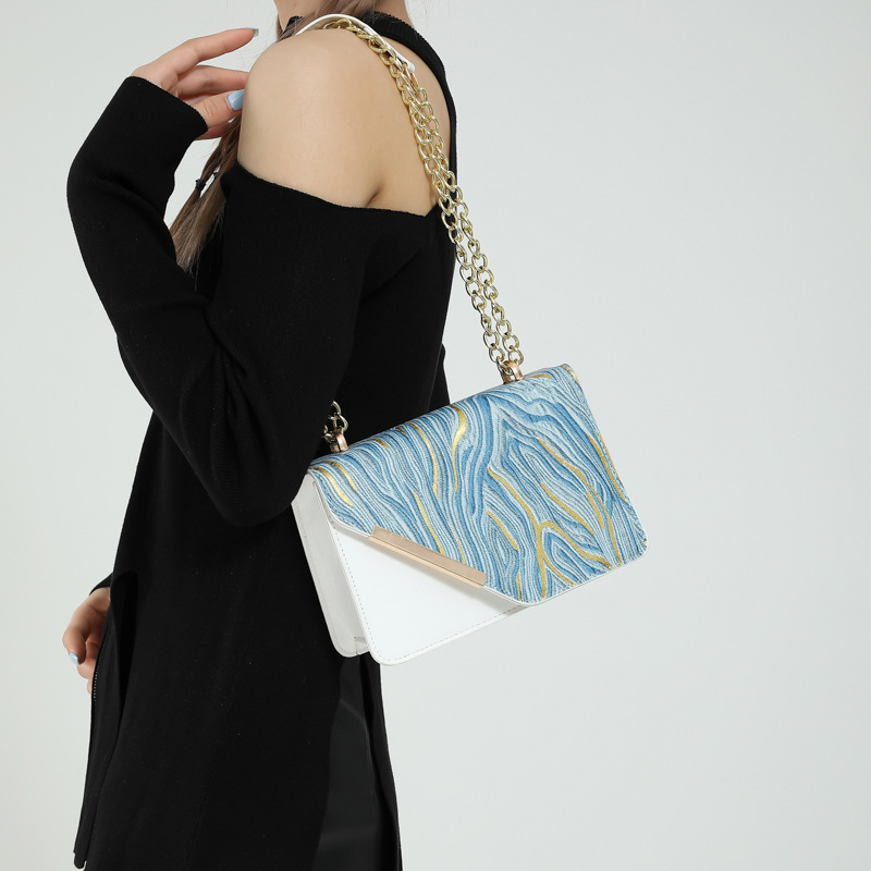 Francia, personalidad de nicho, temperamento, viajero, ocio, hermoso, bolso de hombro, bolso de mensajero de hombro para mujer, bolso pequeño cuadrado para mujer