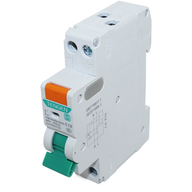 Tianzheng Выключатель защиты от утечки Автоматический выключатель Двойной вход Двойной выход 1P + N Однокристальный Бытовой 1P Пустой открытый с защитой от утечки