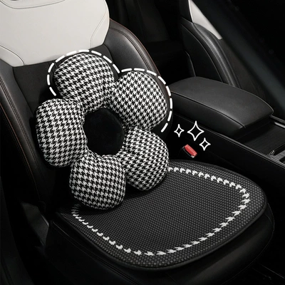 High-End Houndstooth Car Seat Cover | Seat cushion, seat cover