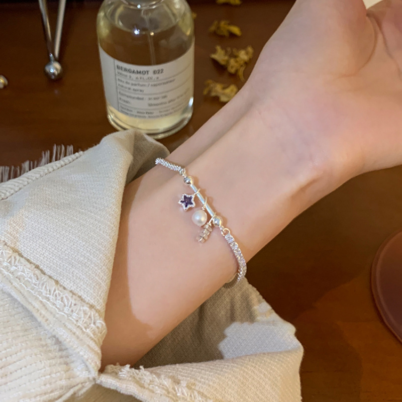 手鍊女簡約波光粼粼滿天星高級感百搭小眾設計感繁星手鍊時尚輕奢