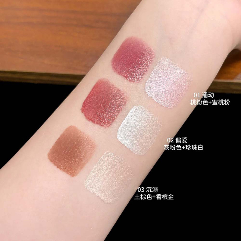 CAPPUVINI pluma multipropósito de doble punta nublada mate suave niebla de baja saturación color lápiz labial cosmético cosmético transfronterizo