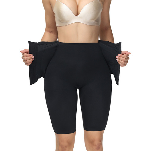 Cross-border hot selling European and American large-size high-waisted breasted and powerful tummy-control pants with waist corset and tummy-shaping body-shaping pants