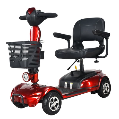 Four-Wheel Household Electric Scooter for the Elderly, Special Double Folding Battery Scooter for the Elderly (Qatlanan elektrik velosipedlər) - x-03-12a-lead-acid-battery