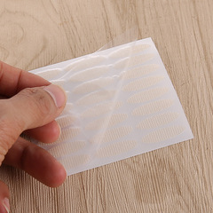 Glue-free lace double eyelid stickers, mesh, hollow, breathable and stick to water, invisible, flesh-colored, olive-shaped, 4 models