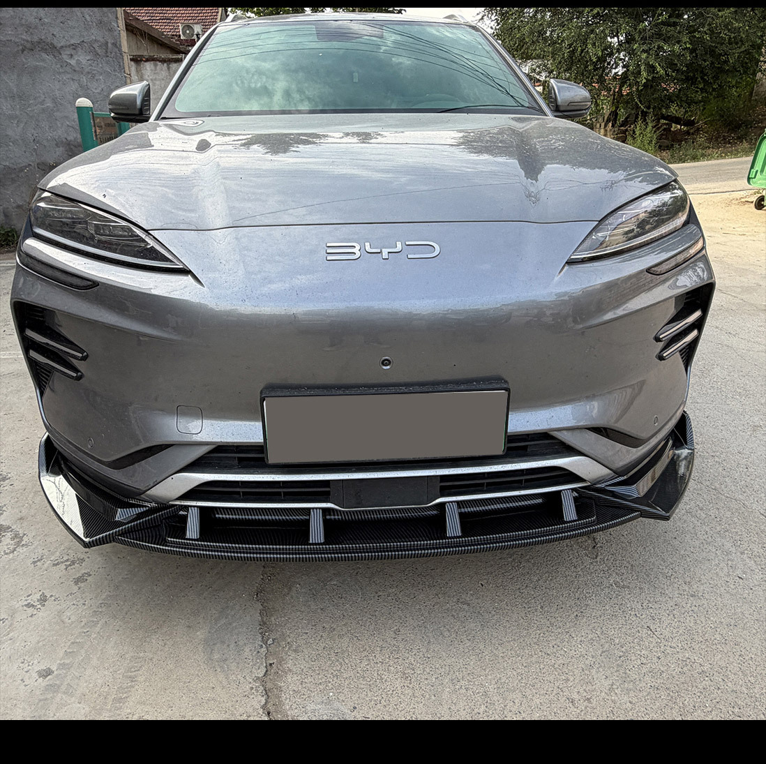 Suitable for BYD Song PLUSdmi/EV front spoiler, front lip modification, bumper protection, exterior parts