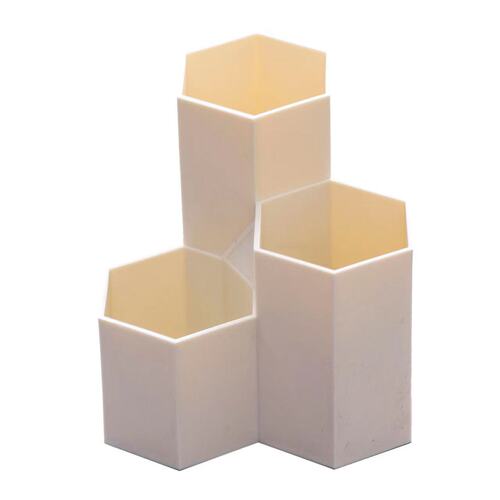 Nordic ins three-compartment oblique plug-in pen holder multi-functional desktop storage box creative fashion stationery storage box