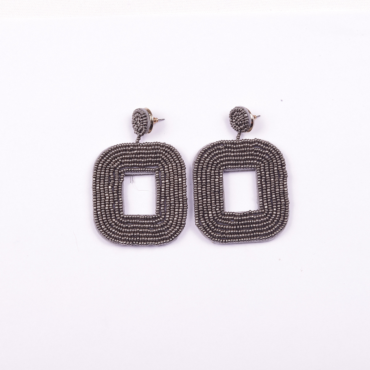 쌀 구슬 귀걸이