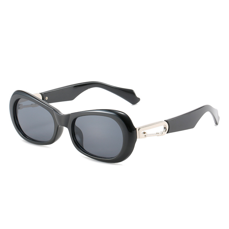 Nuevo té negro UV400 gafas de sol hebilla comercio exterior transfronterizo coreano gafas de sol suministro directo de fábrica