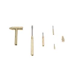 Factory wholesale 6-in-1 multi-function hammer screwdriver mini copper hammer household small mallet small hammer copper-plated