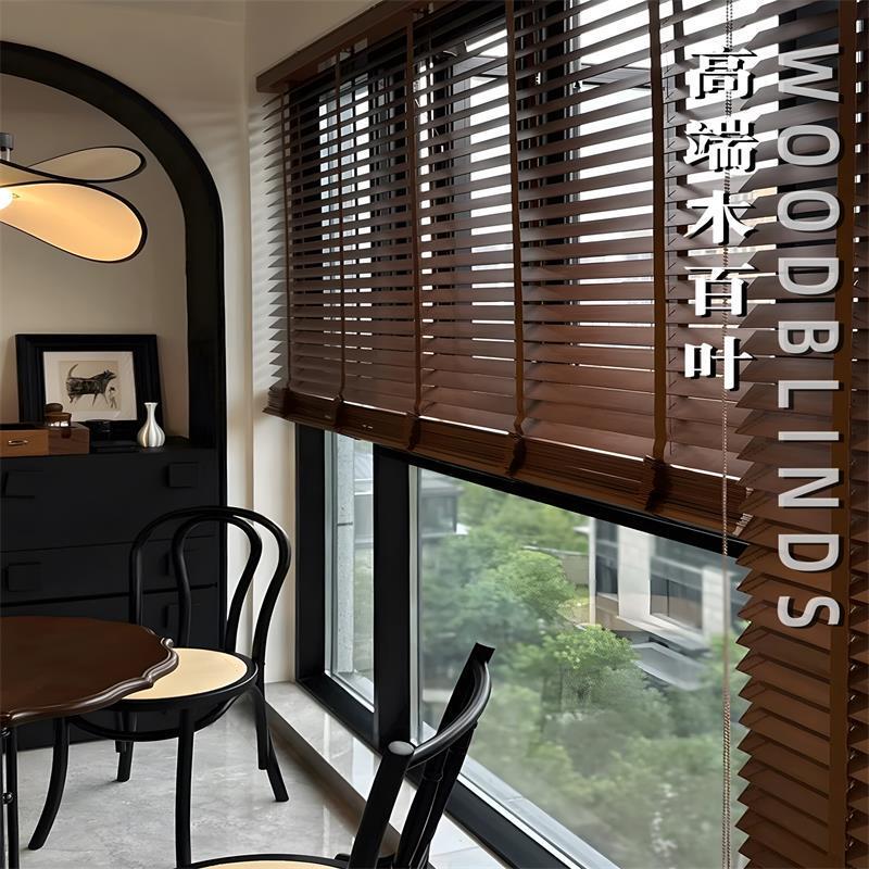 Imported Basswood Blinds, Vintage Style Solid Wood Adjustable Blackout Roller Blinds for Home Use, Suitable for Living Room, Bedroom, Tea Room, Wooden Blinds Imported Basswood Blinds, Vintage Style Solid Wood Adjustable Blackout Roller Blinds for Home Use, Suitable for Living Room, Bedroom, Tea Room, Wooden Blinds