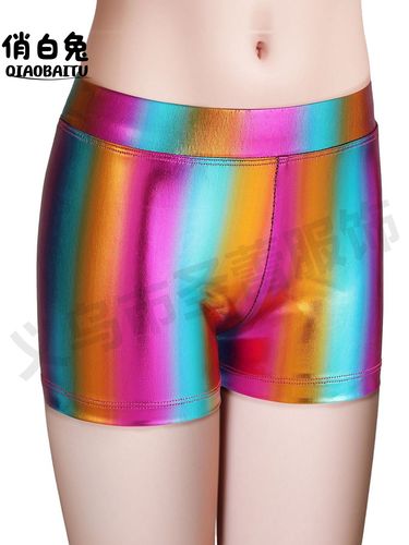 Children's Summer Trendy Gold-Plated Glossy Stage Skirt-Style Shorts Anti-Slip Cross-Border Hot Sale Pants