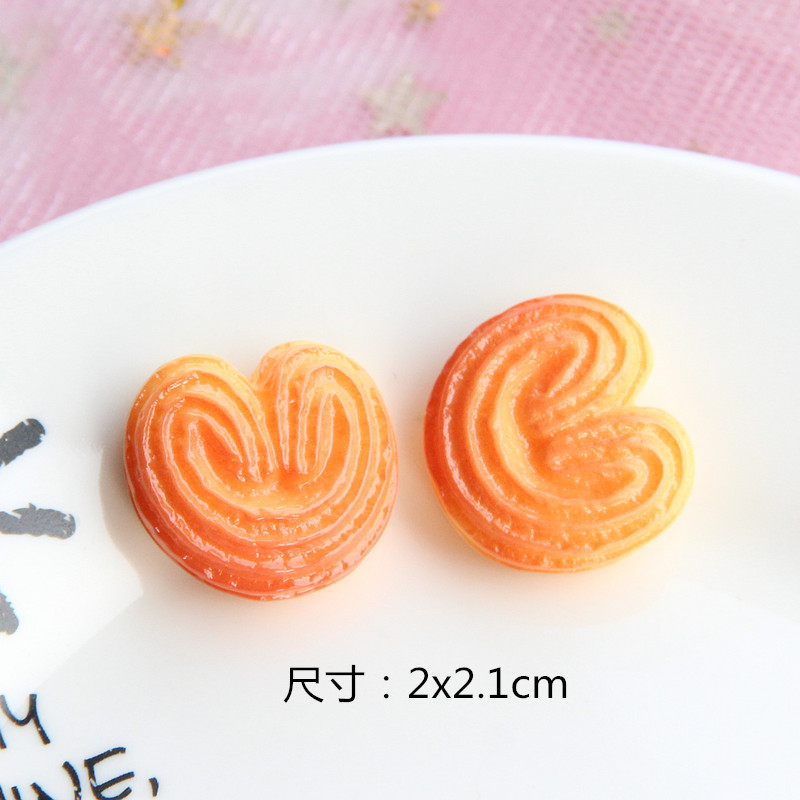 Simulación de comida y juego resina galleta pan DIY teléfono móvil shell joyería play house accesorios juguete